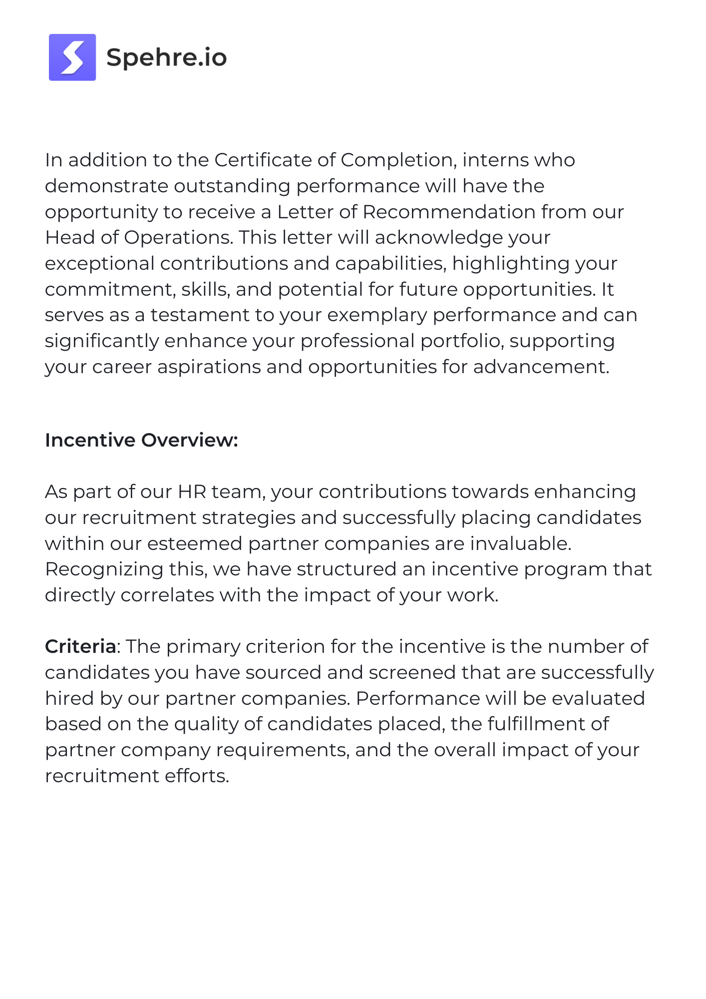 Spehre Offer Letter Page 3