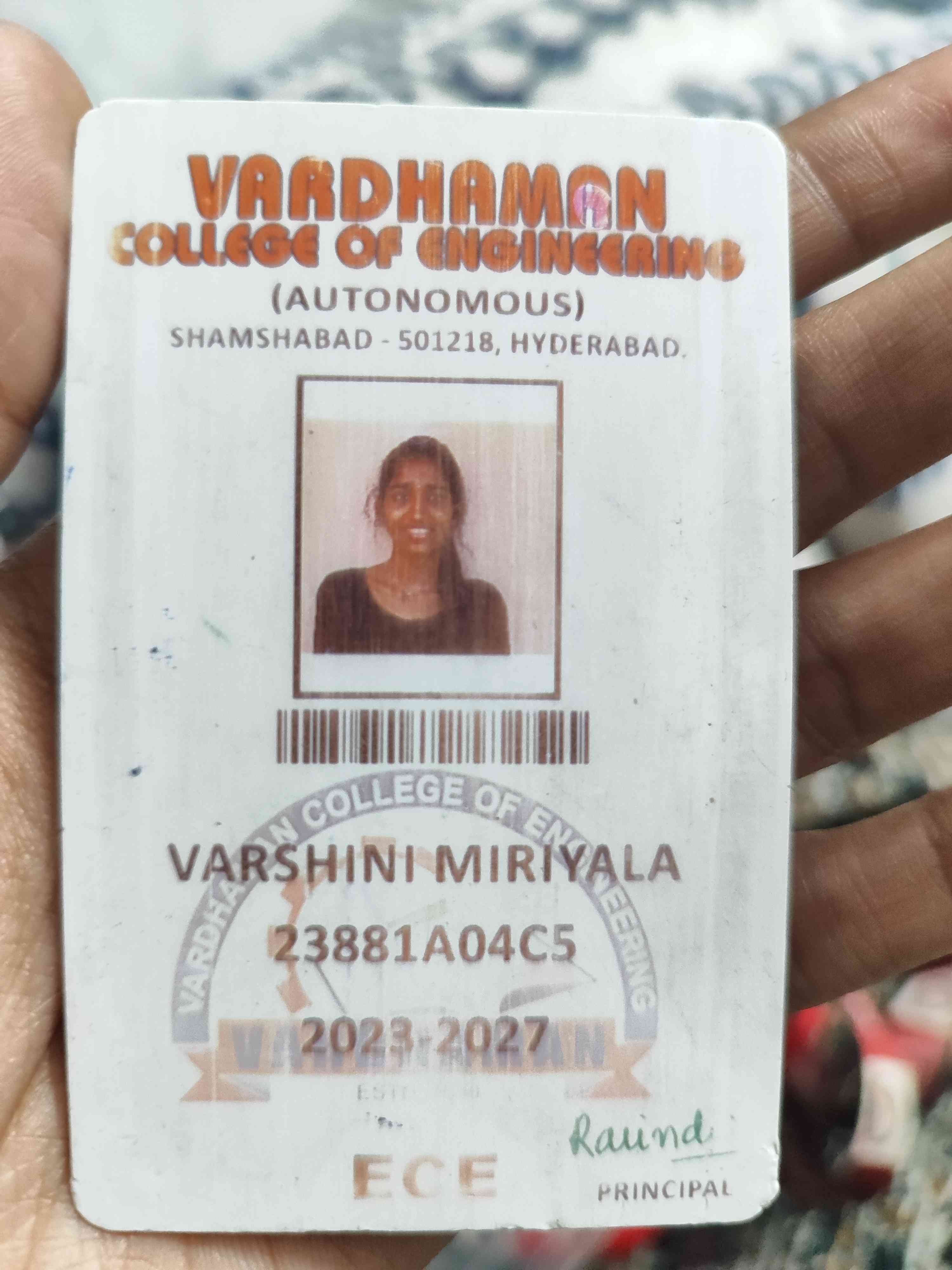 Varshini miriyala